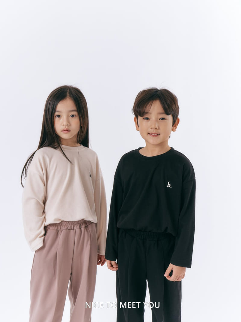 Nice To Meet You - Korean Children Fashion - #magicofchildhood - B Embrodiery Tee - 6