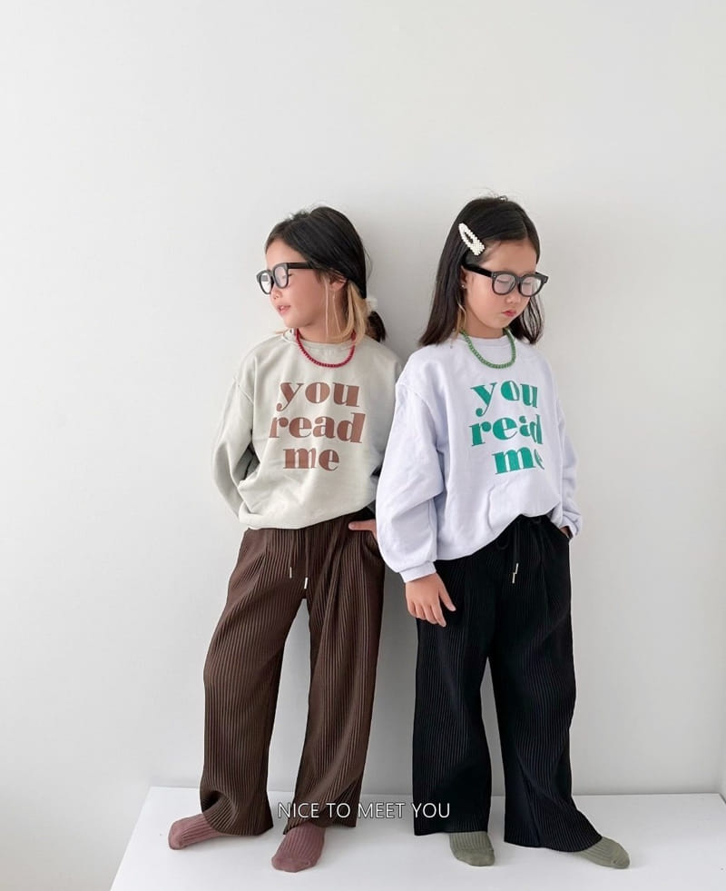 Nice To Meet You - Korean Children Fashion - #minifashionista - Read Me Sweatshirt - 11