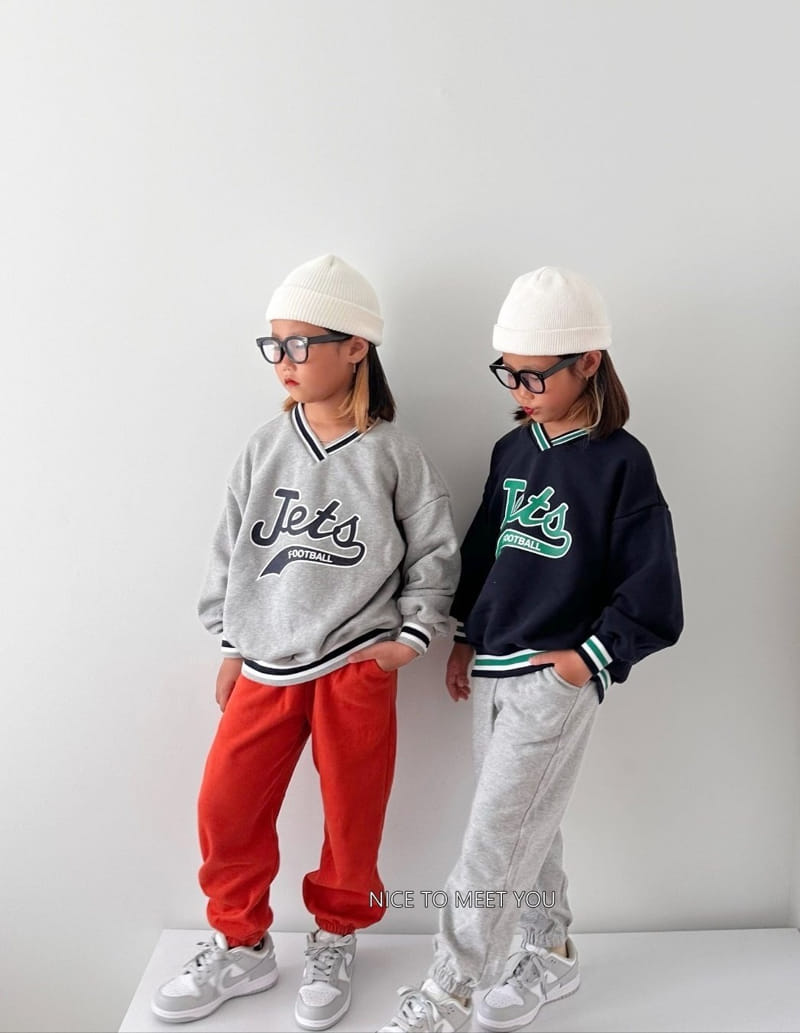 Nice To Meet You - Korean Children Fashion - #minifashionista - Zet Piping Sweatshirt - 10