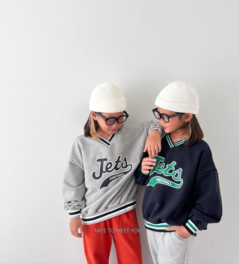 Nice To Meet You - Korean Children Fashion - #prettylittlegirls - Zet Piping Sweatshirt - 11