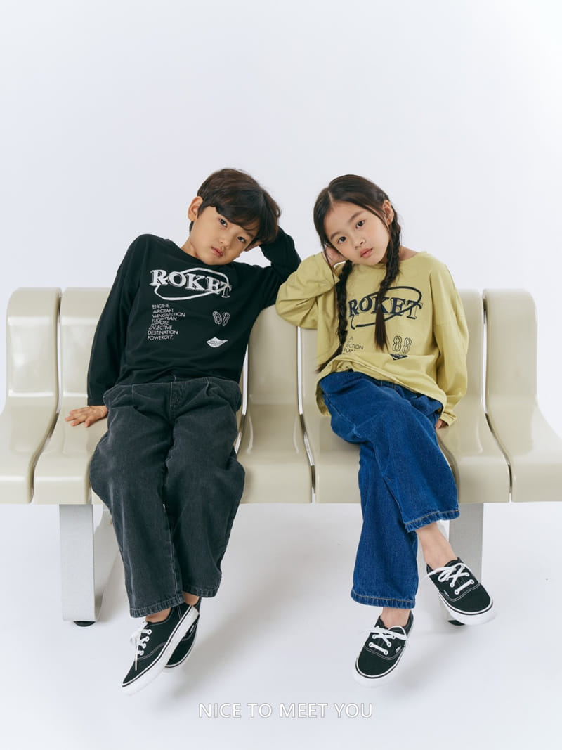 Nice To Meet You - Korean Children Fashion - #stylishchildhood - Rocket Tee - 2