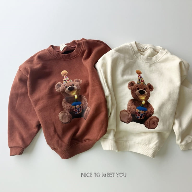 Nice To Meet You - Korean Children Fashion - #todddlerfashion - Birth Day Sweatshirt - 12