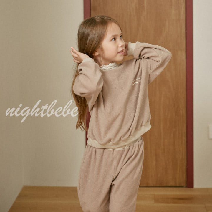 Night Bebe - Korean Children Fashion - #Kfashion4kids - Belif Terry Sweatshirt - 12