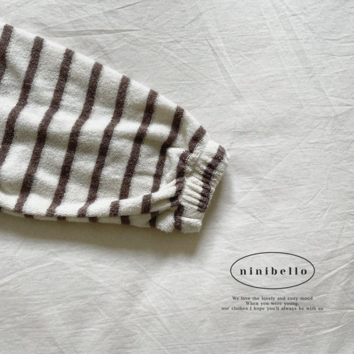 Ninibello - Korean Children Fashion - #designkidswear - Teddy Stripes Tee - 9