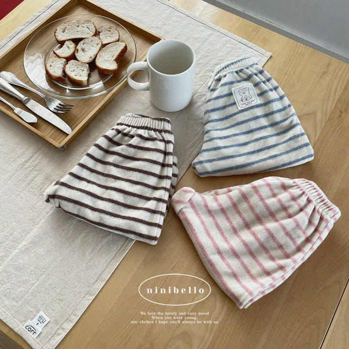 Ninibello - Korean Children Fashion - #designkidswear - Teddy Stripes Pants - 8