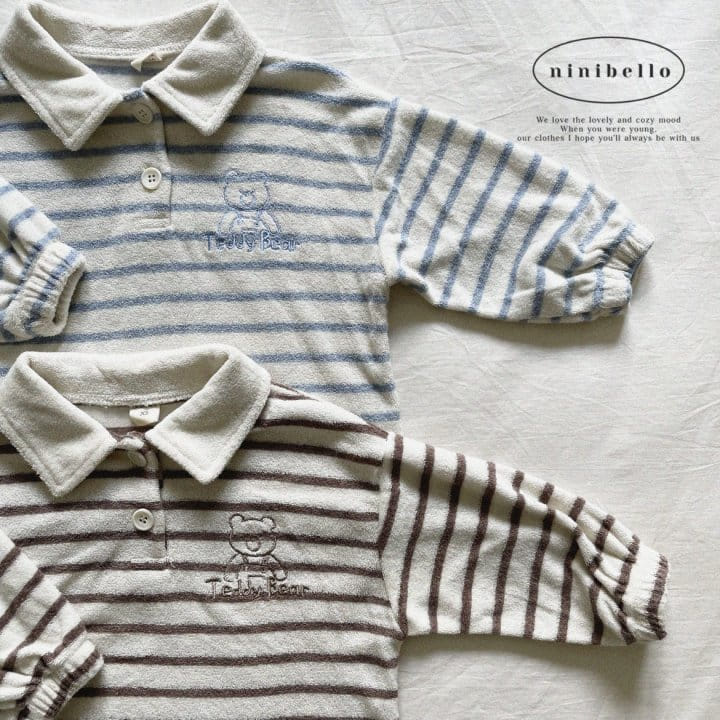 Ninibello - Korean Children Fashion - #discoveringself - Teddy Stripes Tee - 10