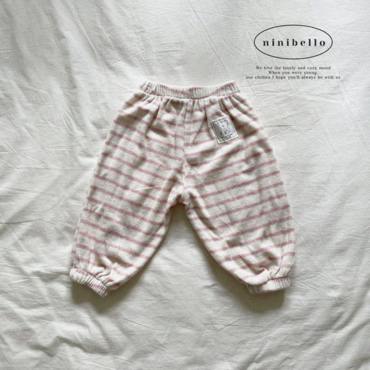 Ninibello - Korean Children Fashion - #discoveringself - Teddy Stripes Pants - 9