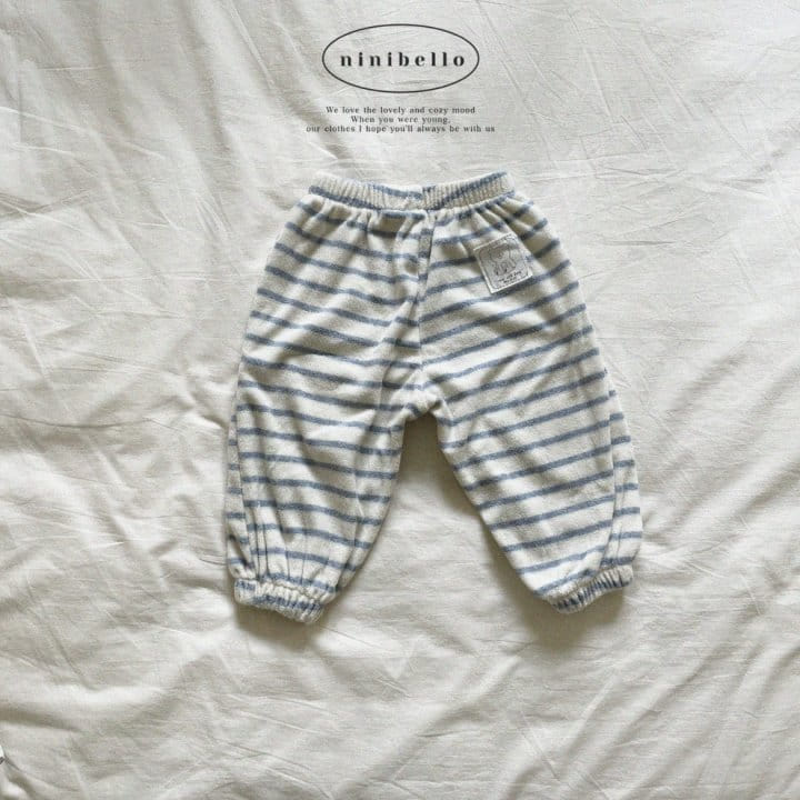 Ninibello - Korean Children Fashion - #fashionkids - Teddy Stripes Pants - 10