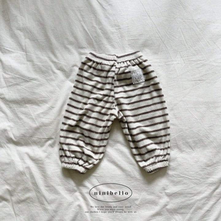 Ninibello - Korean Children Fashion - #kidsshorts - Teddy Stripes Pants - 11