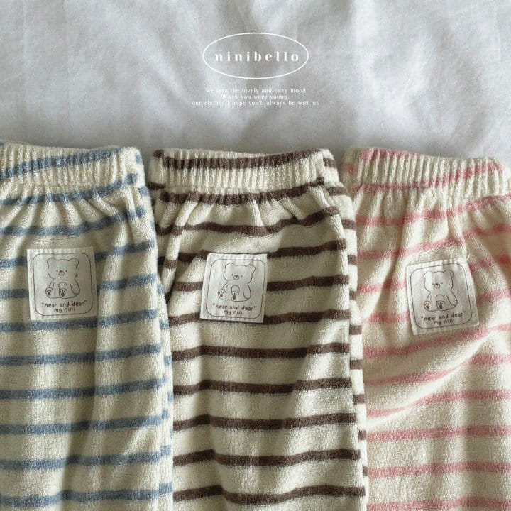 Ninibello - Korean Children Fashion - #littlefashionista - Teddy Stripes Pants