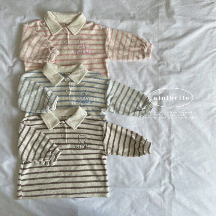 Ninibello - Korean Children Fashion - #magicofchildhood - Teddy Stripes Tee - 3