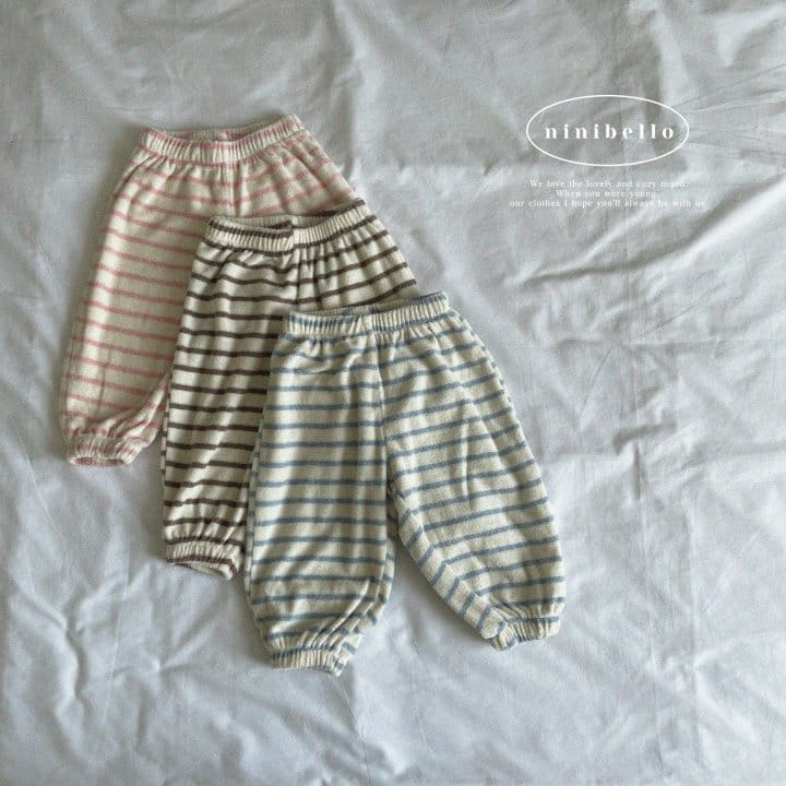 Ninibello - Korean Children Fashion - #minifashionista - Teddy Stripes Pants - 3