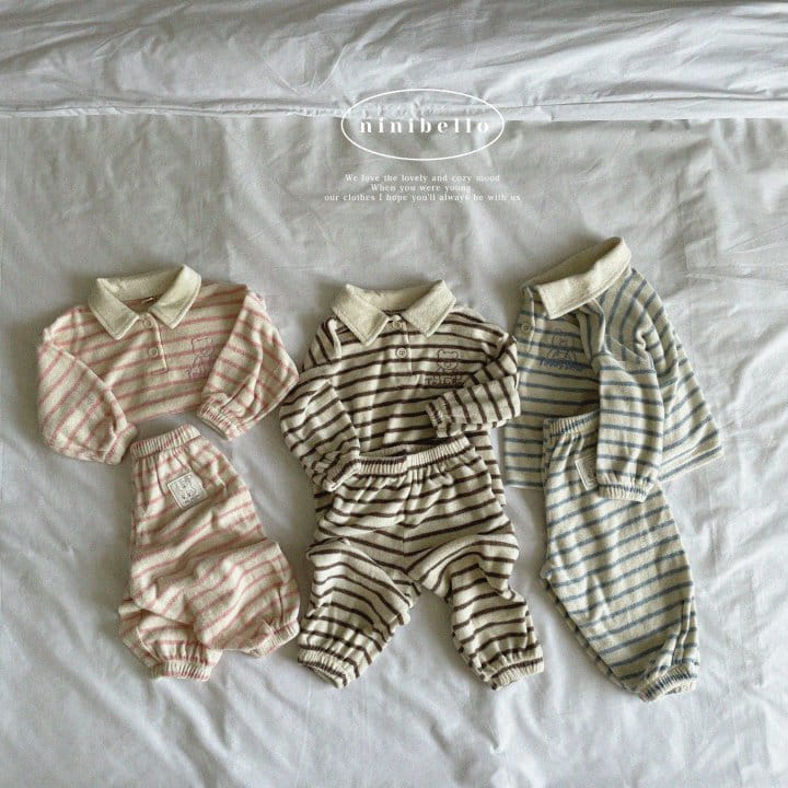 Ninibello - Korean Children Fashion - #minifashionista - Teddy Stripes Pants - 4