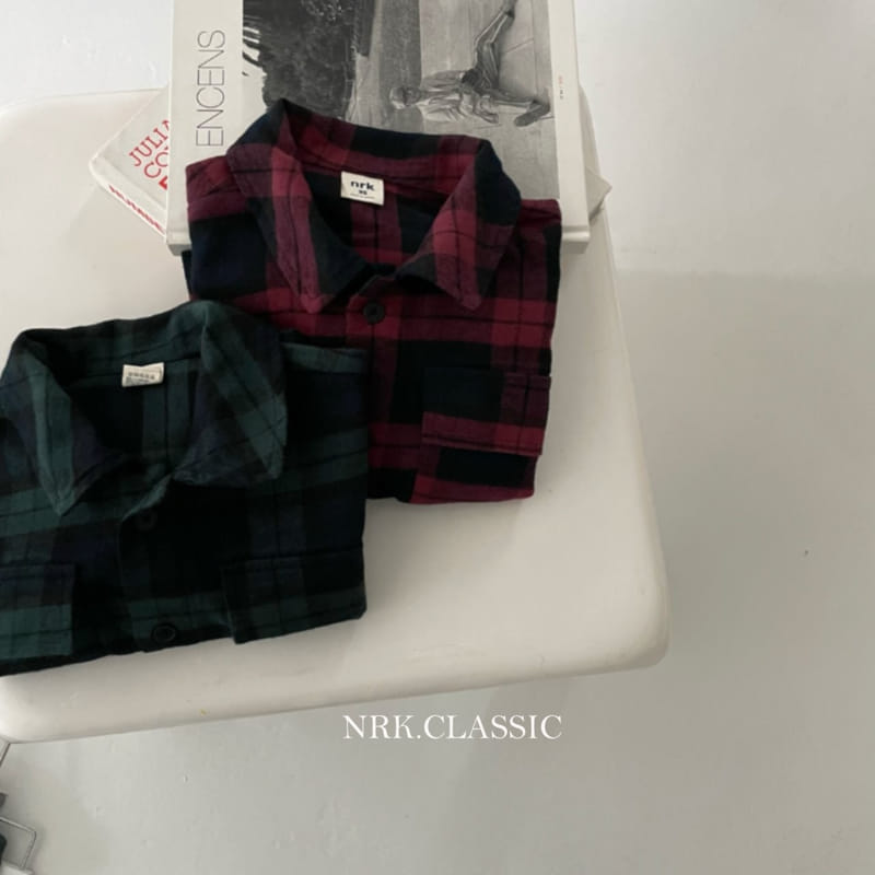 Nrk - Korean Children Fashion - #childrensboutique - Check Shirt