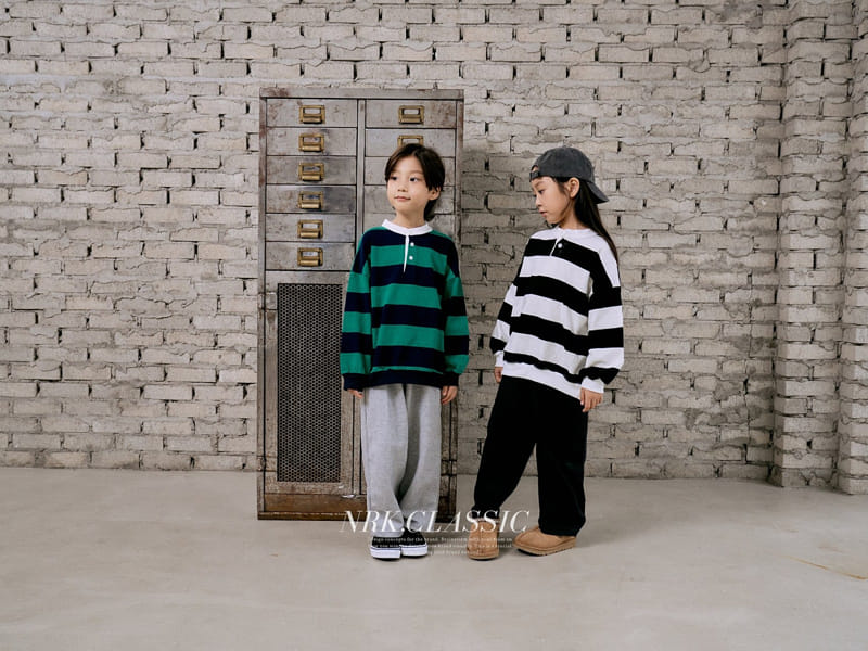 Nrk - Korean Children Fashion - #discoveringself - Denggang Henry Neck Tee - 8