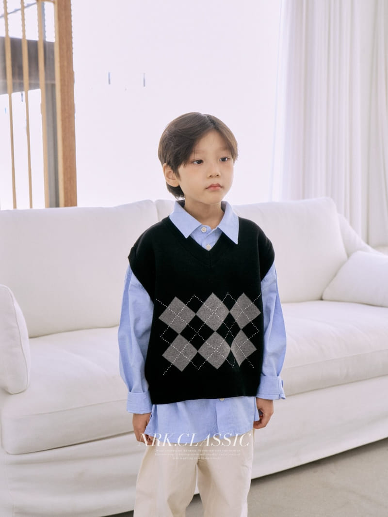 Nrk - Korean Children Fashion - #discoveringself - Argyle Vest - 12