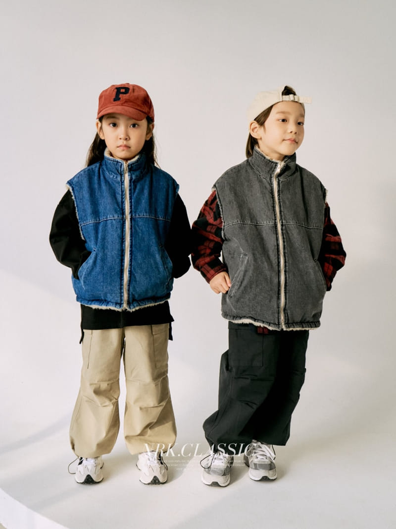 Nrk - Korean Children Fashion - #discoveringself - Denim Vest - 10