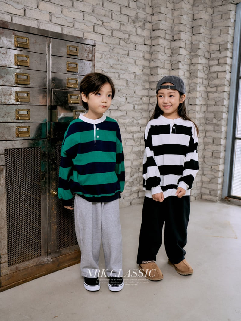 Nrk - Korean Children Fashion - #kidsshorts - Denggang Henry Neck Tee - 10