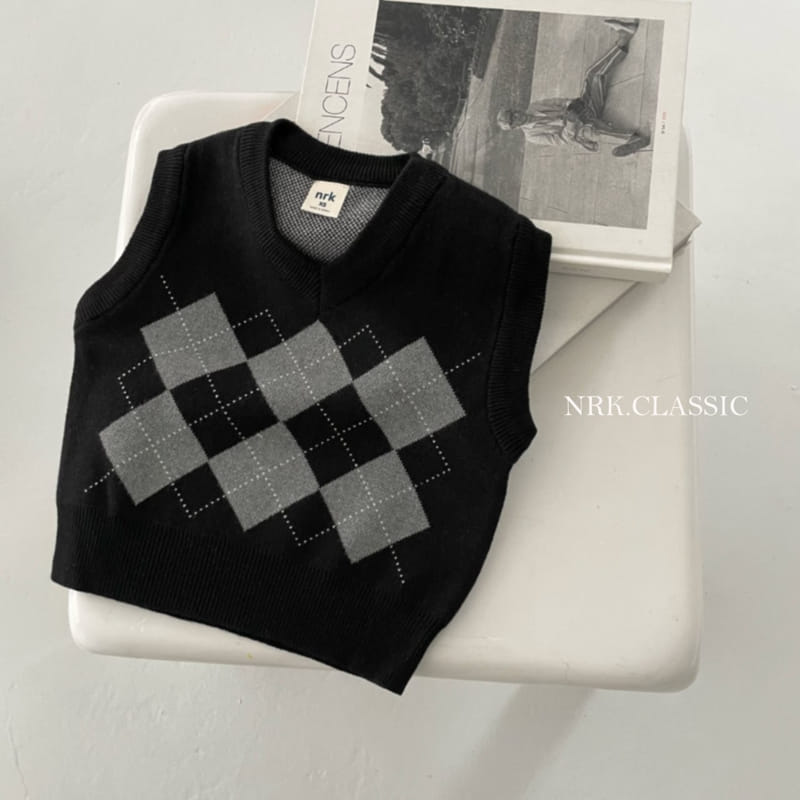 Nrk - Korean Children Fashion - #Kfashion4kids - Argyle Vest - 4