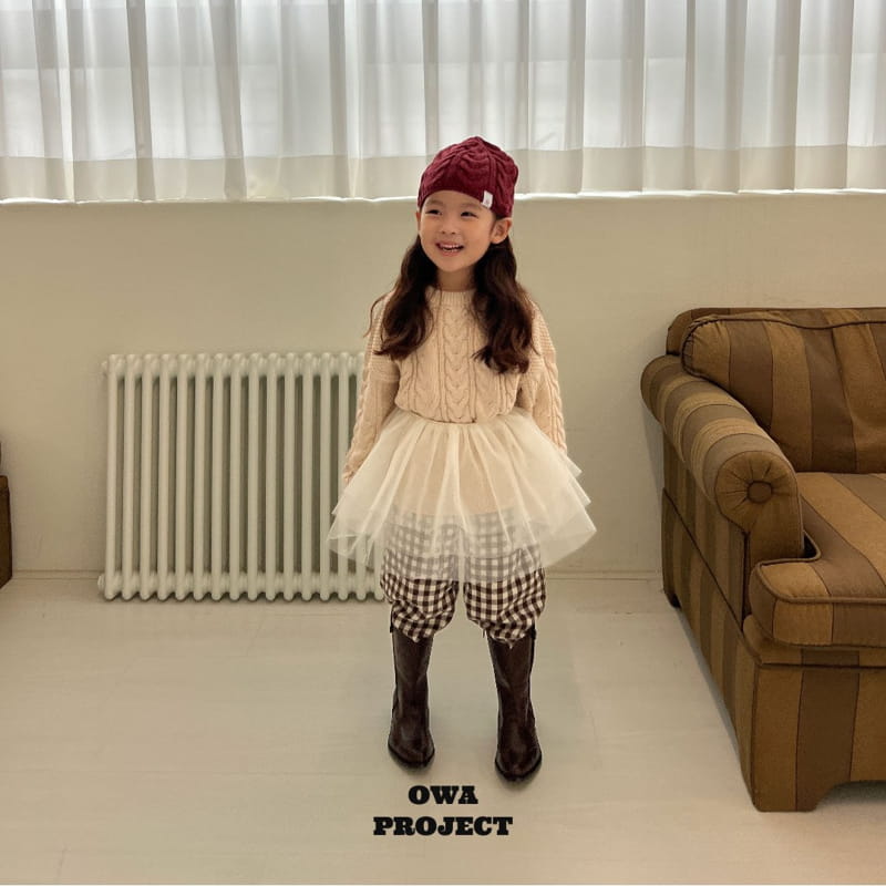 O Wa - Korean Children Fashion - #designkidswear - Check Pants - 8