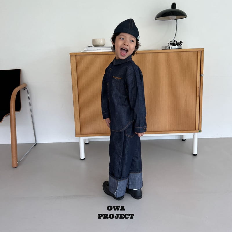 O Wa - Korean Children Fashion - #discoveringself - Denim Shirt - 3