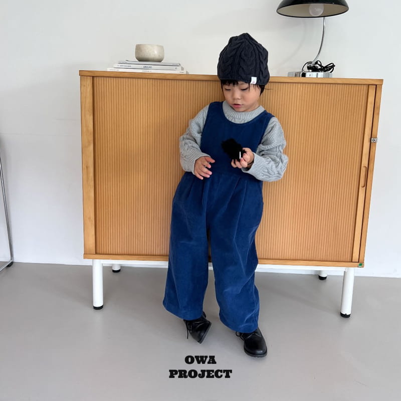 O Wa - Korean Children Fashion - #todddlerfashion - Rib Jumpsuit - 6