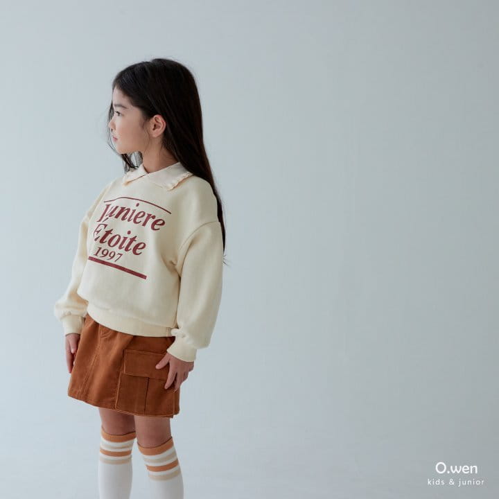 O Wen - Korean Children Fashion - #Kfashion4kids - Frill Collar Sweatshirt - 8