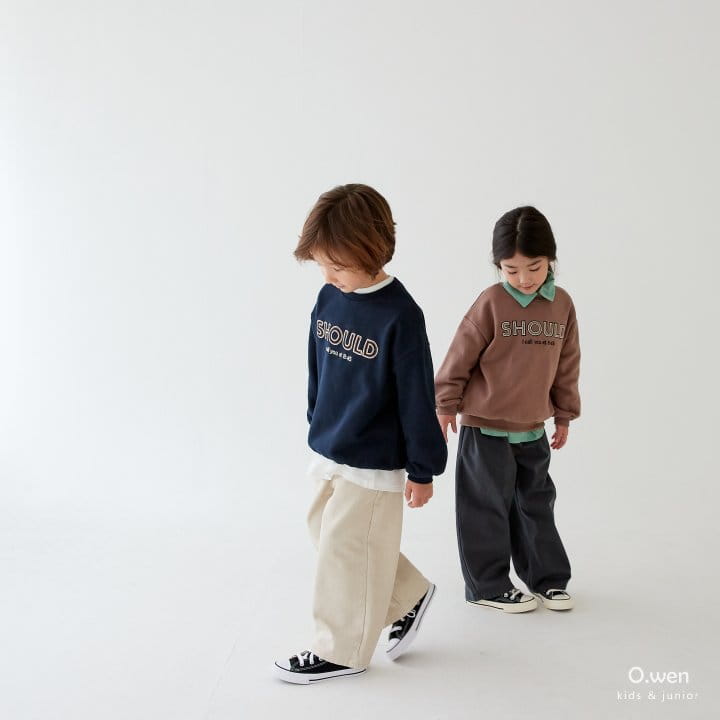 O Wen - Korean Children Fashion - #Kfashion4kids - Sude Sweatshirt - 3