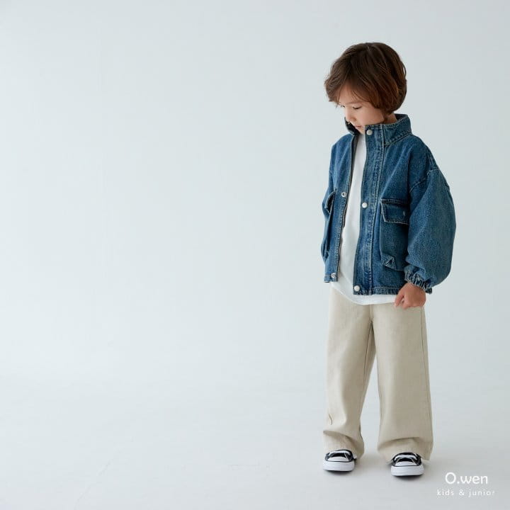 O Wen - Korean Children Fashion - #childofig - Denim Pocket Jumper