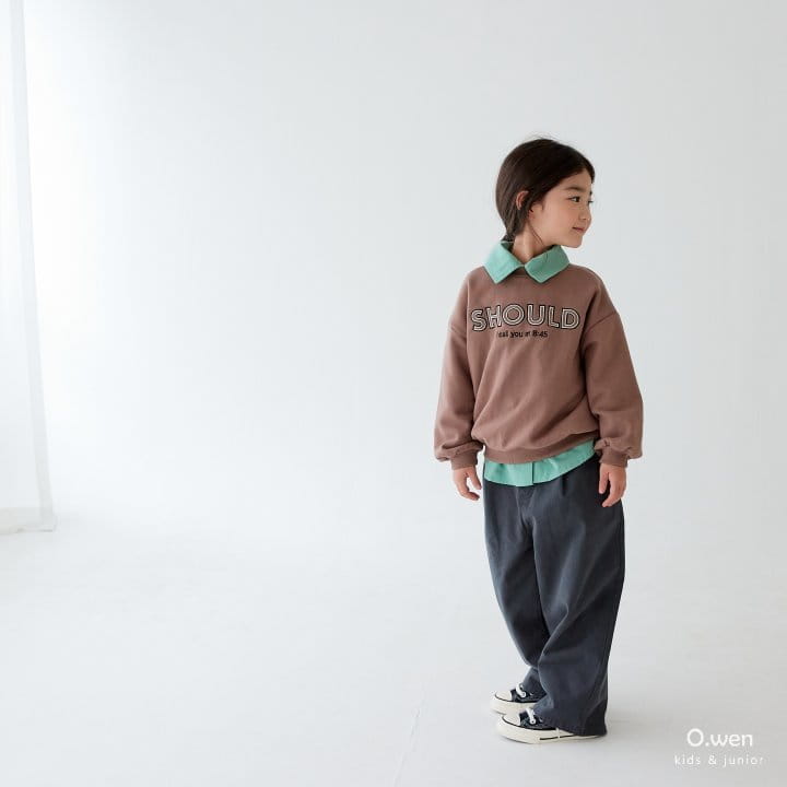 O Wen - Korean Children Fashion - #childrensboutique - Sude Sweatshirt - 12