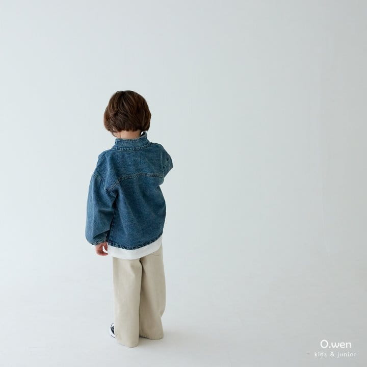 O Wen - Korean Children Fashion - #childrensboutique - Denim Pocket Jumper - 4