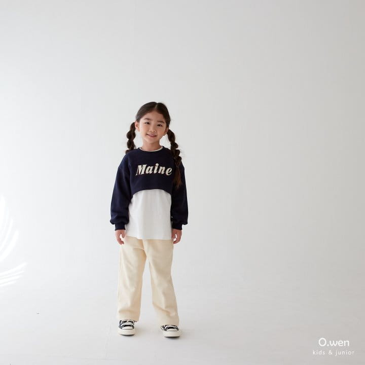 O Wen - Korean Children Fashion - #designkidswear - Rounf Crop Sweatshirt - 7