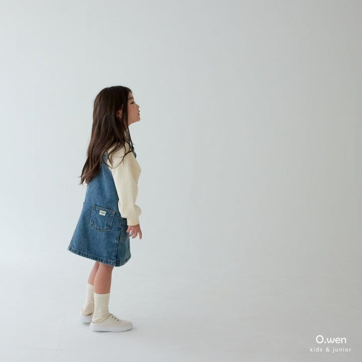 O Wen - Korean Children Fashion - #discoveringself - Denim Pocket Dungarees - 2