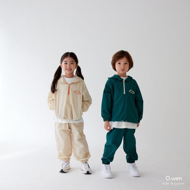 O Wen - Korean Children Fashion - #fashionkids - Windy Anorak Half Zip-up