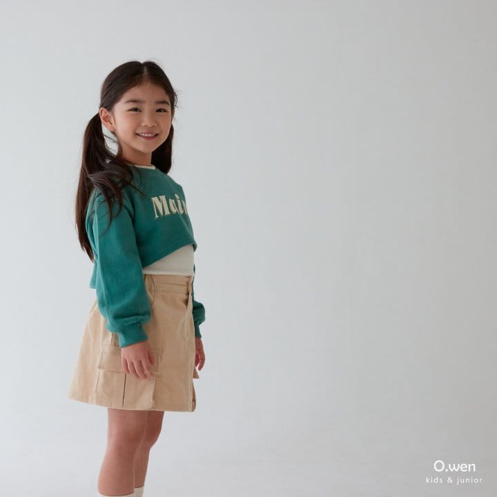 O Wen - Korean Children Fashion - #kidsstore - Rounf Crop Sweatshirt - 11