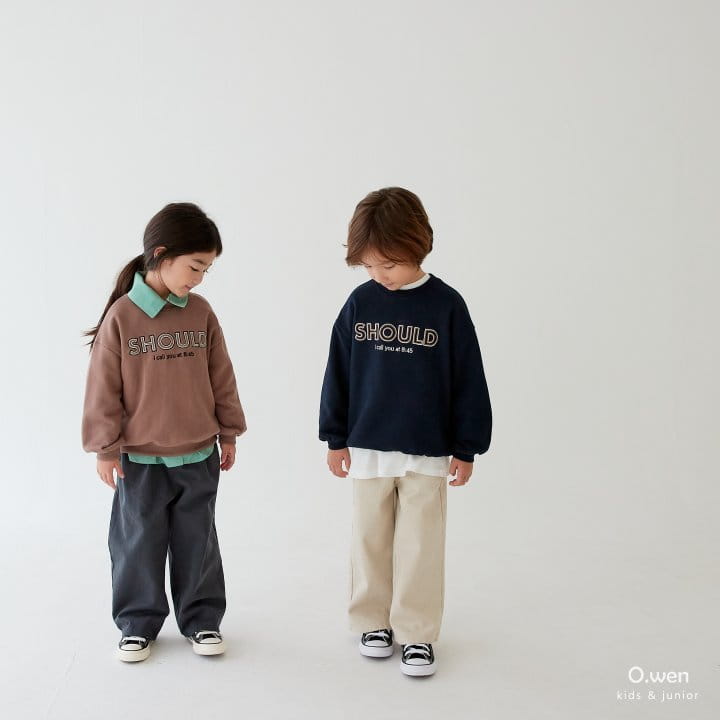 O Wen - Korean Children Fashion - #kidzfashiontrend - Sude Sweatshirt - 2