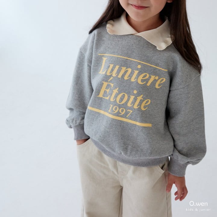 O Wen - Korean Children Fashion - #littlefashionista - Frill Collar Sweatshirt - 9