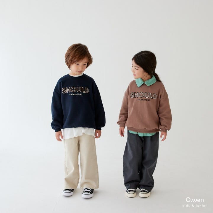 O Wen - Korean Children Fashion - #Kfashion4kids - Sude Sweatshirt - 4