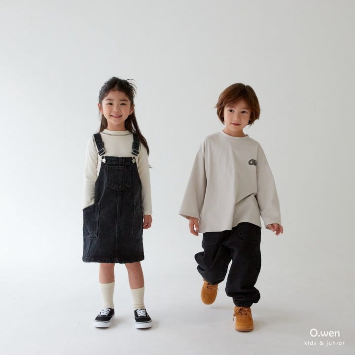 O Wen - Korean Children Fashion - #prettylittlegirls - Denim Pocket Dungarees - 11