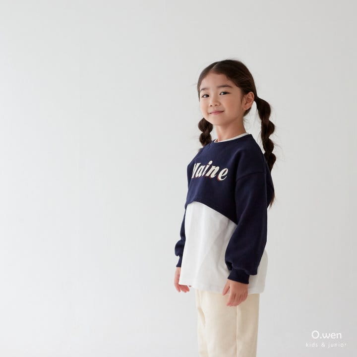 O Wen - Korean Children Fashion - #prettylittlegirls - Rounf Crop Sweatshirt