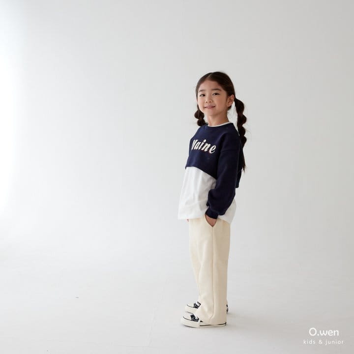 O Wen - Korean Children Fashion - #toddlerclothing - Rounf Crop Sweatshirt - 4