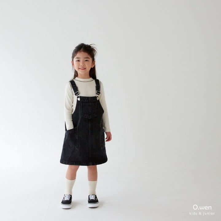 O Wen - Korean Children Fashion - #todddlerfashion - Denim Pocket Dungarees - 12