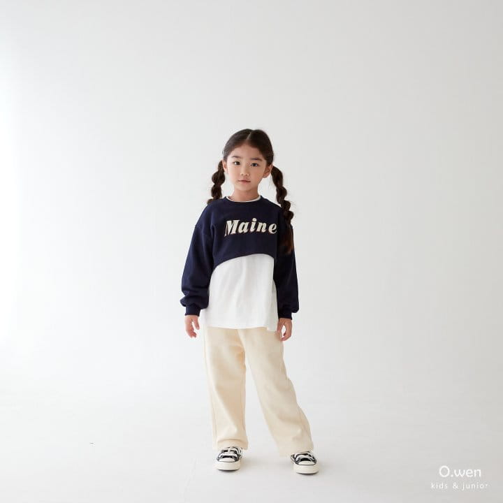 O Wen - Korean Children Fashion - #todddlerfashion - Rounf Crop Sweatshirt - 2