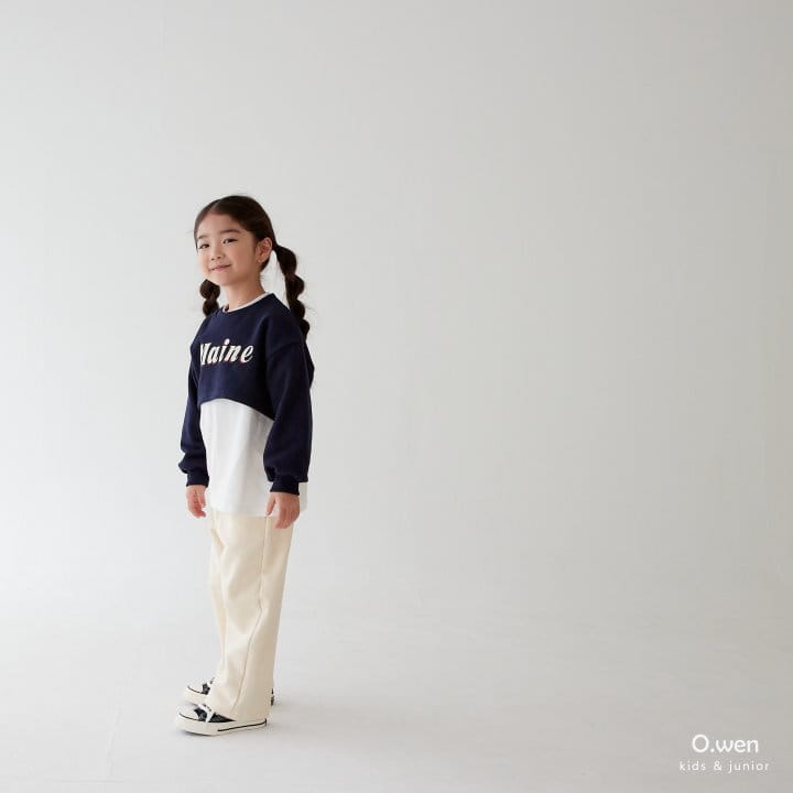 O Wen - Korean Children Fashion - #toddlerclothing - Rounf Crop Sweatshirt - 3