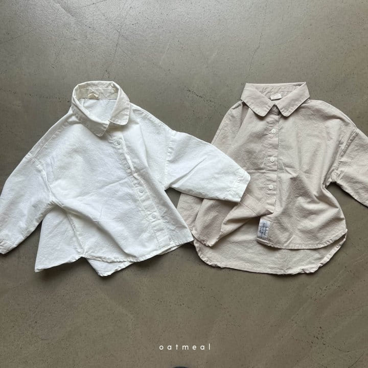 Oatmeal - Korean Children Fashion - #Kfashion4kids - Pio Shirt Blouse