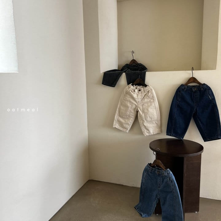 Oatmeal - Korean Children Fashion - #Kfashion4kids - Pine Denim Jeans - 9