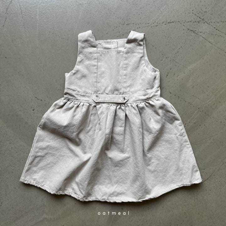 Oatmeal - Korean Children Fashion - #childofig - Wing Wood One-piece - 3