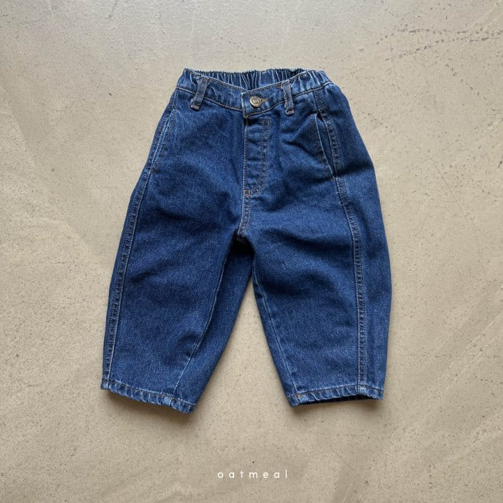 Oatmeal - Korean Children Fashion - #designkidswear - Pine Denim Jeans - 3