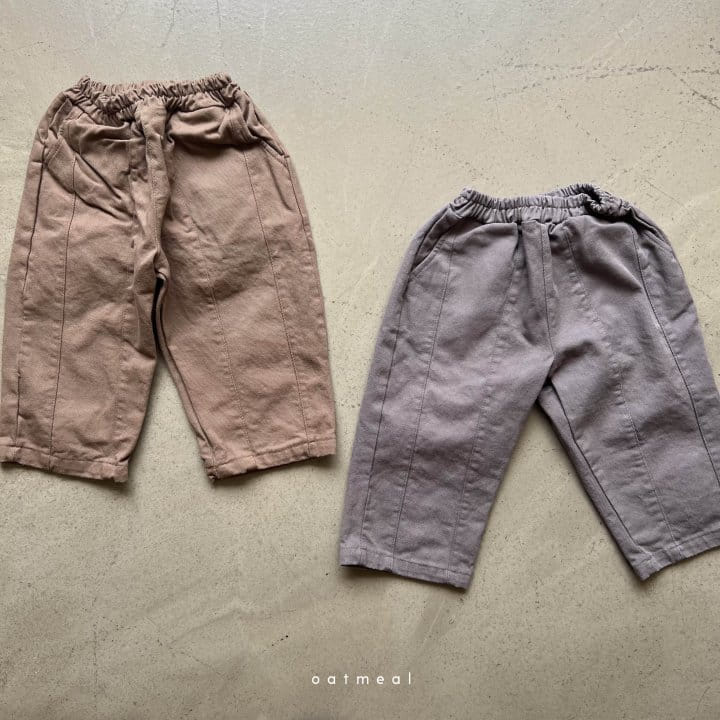 Oatmeal - Korean Children Fashion - #fashionkids - Godde Slit Pants