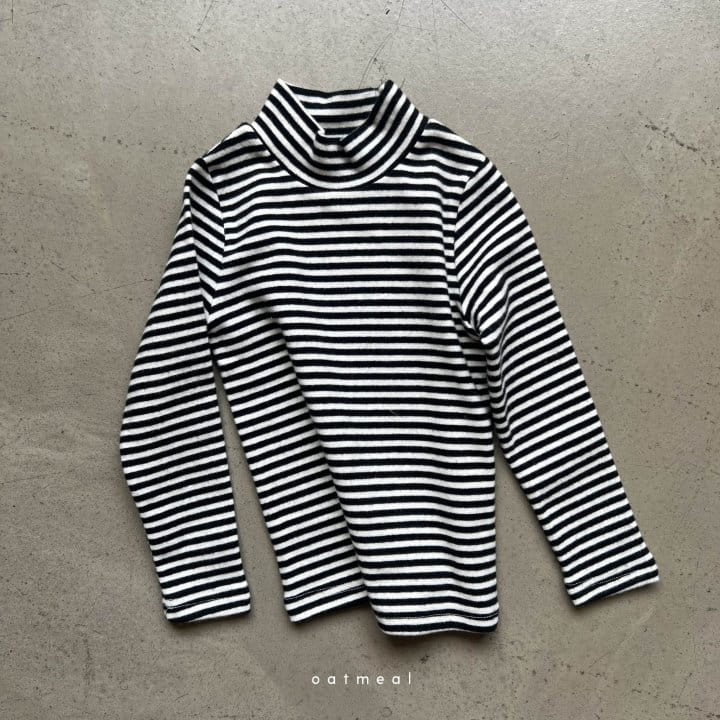 Oatmeal - Korean Children Fashion - #kidsstore - Popo Stripes Tee - 2